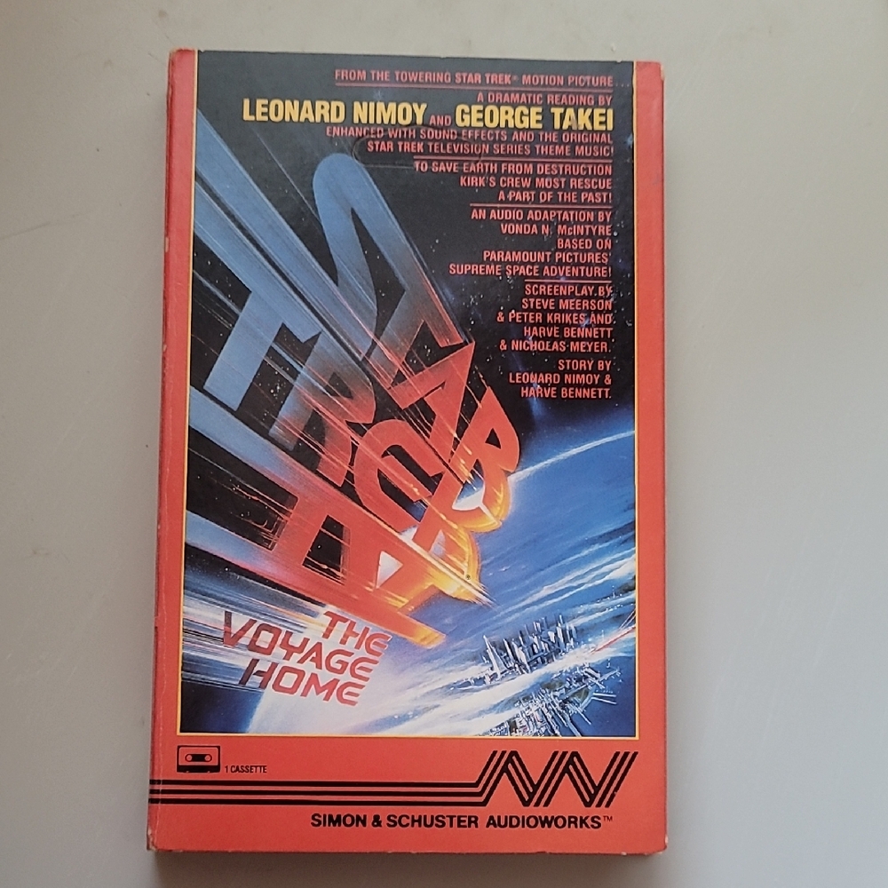 Star Trek IV The Voyage Home Audiobook Cassette Spock Sulu Takei Nimoy Collector